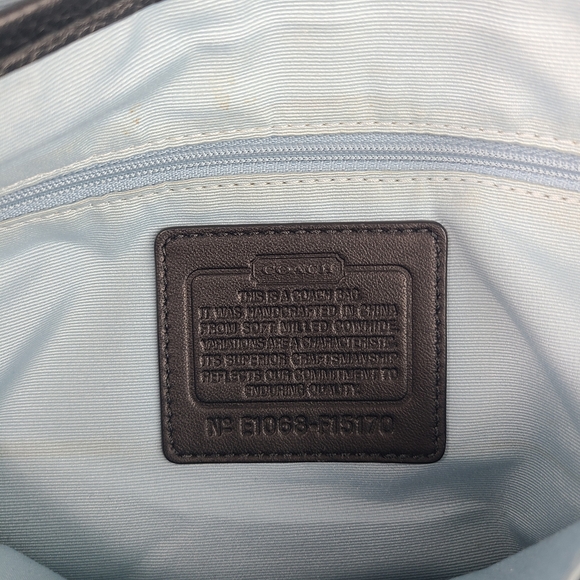 Coach Black Pebbled Leather Legacy Flap Shoulder Bag Silver Hardware - Picture 16 of 16